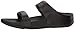 FitFlop Women's Lulu Leather Slide Sandal, Black, 7 M US