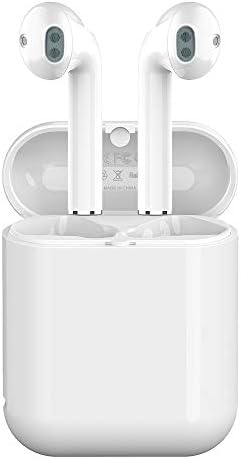 Bluetooth 5.0 Earbuds, True Wireless Earbuds Touch Control Bluetooth Headphones Stereo Bass Earphones with Charging case, Built-in HD Mic Compatible with Phone/airpods Case, Android(2.5 Hrs, IPX5)