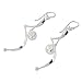 NOVICA Artisan Handmade .925 Sterling Silver Dangle Earrings Modern Thailand [2.6 in L x 0.5 in W] 'Movement'