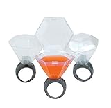 Plastic Wedding Ring Shot Glass (24 Shot Glasses) by FX