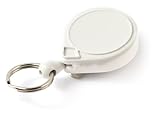 Key-Bak Mini-Bak Retractable Reel with 36-Inch Nylon Cord, Steel Belt Clip and Split Ring