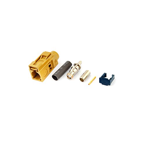 wlaniot 5pcs Fakra K Female Crimp RF Coaxial Connector for Curry/1027 Satellitic Radio With IFCoax, Cable RG316 RG174 LMR100