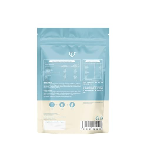 CARO FIT | Proteína Vegana Aislada de Chícharo y Arroz Sabor Vainilla | Clean Label sin Gomas, Sin Azúcar y Endulzada con Monk Fruit | Plant Based, Sin Gluten | 24 g de Proteína por Porción – 450 g