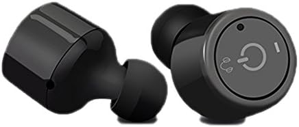 New Mini Wireless Bluetooth 4.2 Binaural Earbuds In Ear ATOROR Unique Double Wireless Bluetooth Headphones with Mic ,Sweatproof,Stereo,Dual Driver for iPhone 7/7 Plus / 6s /Samsung(Black)