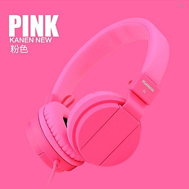 GHC Headphone &amp; Earbuds, Kids Earphones, Sound Kanen IP-950 Stereo Folding Stretchable Headphones with Mic, Adjustable Headband Headset for Iphone/ipad/tablet/laptop ( Color : Pink )