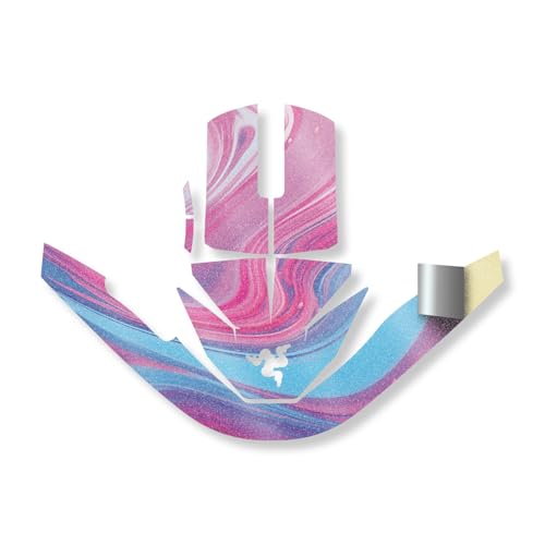 Glossy Glitter Mouse Skin Compatible with Razer Viper V3 Pro - Magenta Pour - P…