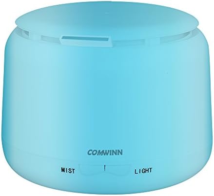 COMWINN [2nd Generation] 300ml Aromatherapy Essential Oil Diffuser, Humidifier with 4 Timer Settings, 7 LED Color Changing Lamps and Waterless Auto Shut-Off