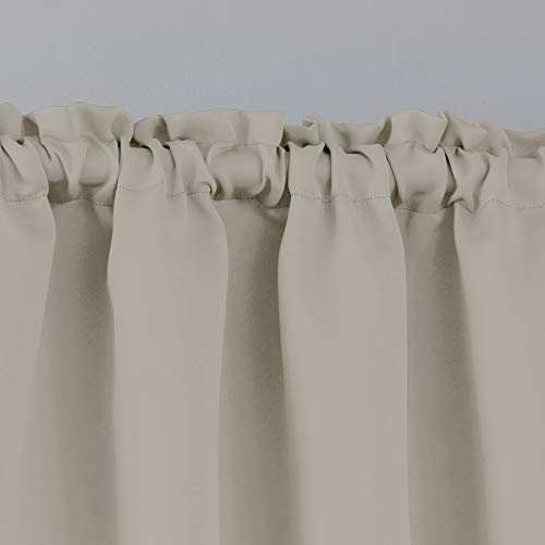 image for Deconovo Window Dressing Rod Pocket Blackout Valances Light Blocking V