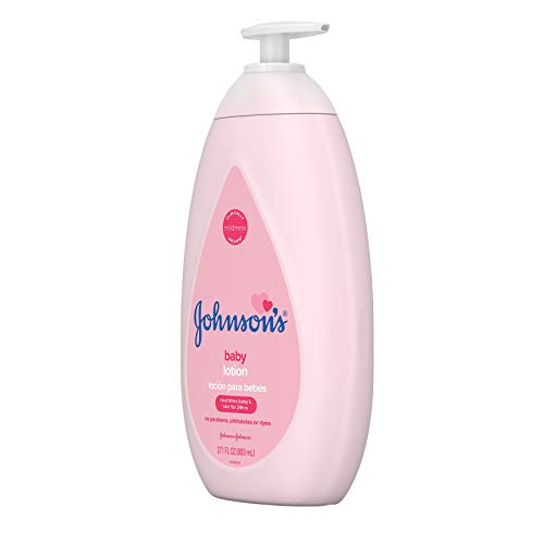 JOHNSON’S MOISTURIZING BABY LOTION WITH COCONUT OIL, HYPOALLERGENIC AND DERMATOLOGIST-TESTED, 27.1 FL. OZ