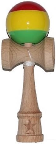 Jumbo Rasta Super Kendama, Super Sticky, Japanese Wooden Toy, Free String, USA Seller by Super Kendama