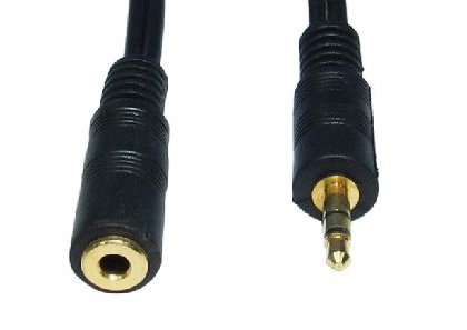 World of Data 5m Stereo Jack Extension Cable (3.5mm) - Copper Wire 24k Gold Plated Audio - Male to Female — image 1