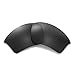 Walleva Black Polarized Replacement Lenses For Oakley Half Jacket 2.0 XL Sunglasses