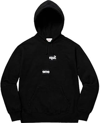 supreme x cdg hoodie black
