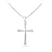 Sterling Silver Large Traditional Cross Necklace (18