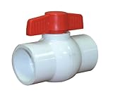 Valterra 700-15 PVC Ball Valve, White, 1-1/2" Slip