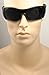 SunglassUP - Wrap Around Dark Black Sports Uv400 Sunglasses