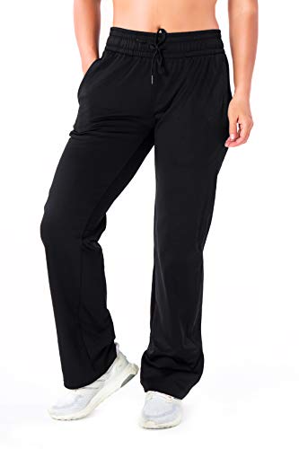 Yogipace,Petite/Regular/Tall,Women's Water Resistant Thermal Fleece Pants Sweatpants