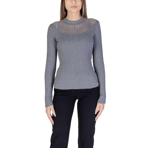 Morgan - Jersey de Manga Larga, Gris, L