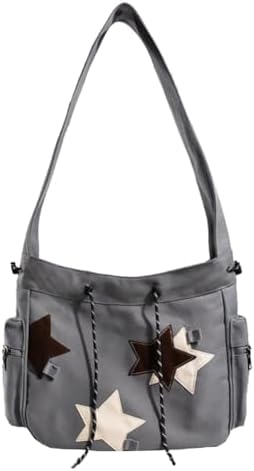 Amazon.com | Y2K Star Messenger Bag Vintage Canvas Drawstring