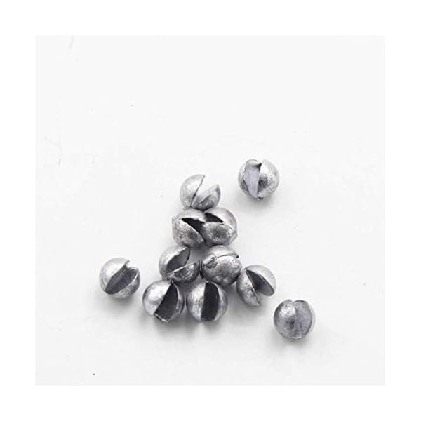 Z&S Blei-Gewichtssenker, 100 Stück/Box, rund, geteilt, Angelblei, abnehmbar, 0,3 g, 0,5 g, 1,0 g, 1,5 g, 2,0 g – Bild 5