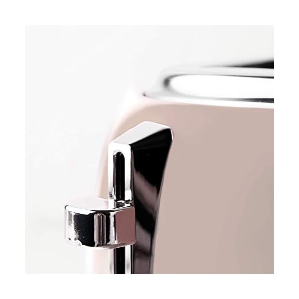 Haden-Jersey-Toaster--Retro-Electric-Stainless-Steel-Toaster-Four-Slice-Putty-CD24 Haden Jersey Toaster – Retro Electric Stainless-Steel Toaster with Reheat and Defrost Functions – 1370-1630W, 220-240V…