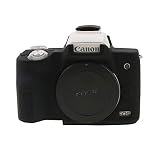TUYUNG Camera Body Housing Case, Silicone Camera Case Protective Cover for Canon EOS M50 Digital Camera - Black
