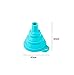 Foldable Funnel, TONSEE Silicone Gel Practical Collapsible Funnel Hopper Kitchen Tool Gadget Color Random (One, random)