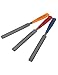 Metallor Guitar Nut File Set Double Edge Nut Slotting File for Electric Guitar Tools Luthier Tools Set of 3Pcs.