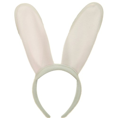 Easter Bunny Ears Hat - White Pink W40S21C