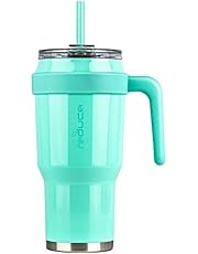 Reduce Tumbler – 40 oz Tumbler With Lid and Straw and Handle – 36 Hours Cold – Vacuum Insulated, Sweat-Proof Body – Large Insulated Mug for Cold and Hot Drinks, Cupholder Friendly