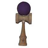 Purple Rubberized Super Kendama, Super Sticky, Free String