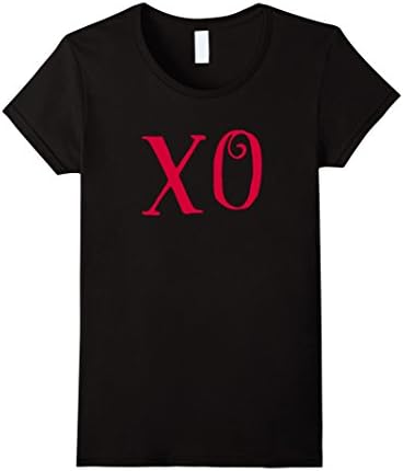 Women's XO Valentines Day Tshirt XOXO LOVE Girl Women Medium Black