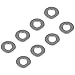 Favordrory 1/4 Inch Stainless Flat Washer, 5/8 Inch Outside Diameter, 304 Stainless Steel, 100 Pieces