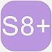 OCYCLONE Galaxy S8 Plus Case, Cute Glitter Phone Case for Women Girls with Kickstand, Bling Diamond Rhinestone Bumper with Ring Stand Compatible with Galaxy S8 Plus Case for Girl Women - Purple