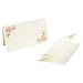 100 Pack Wedding Place Cards for Table Setting, Blank Table Name Card, Floral Place Cards for Birthday, Banquet, Events, Reserved Seating