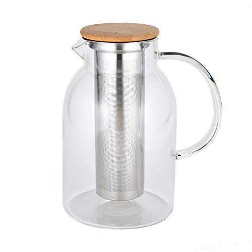 Xena Sleek Deluxe Eco Friendly Glass Cold Brew Coffee Iced Tea Pitcher Maker Removable Reusable Stai Xena Sleek Deluxe Eco Friendly Glass Cold Brew Coffee Iced Tea Pitcher Maker Removable Reusable Stai