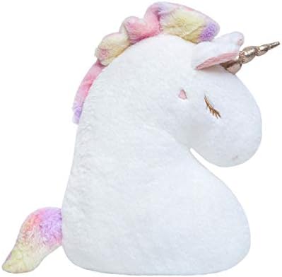 Amazon Co Jp 幻想的な白いピンクのユニコーンぬいぐるみユニコーンのおもちゃぬいぐるみ人形ふわふわの髪の馬のおもちゃ子供のための女の子クリスマスギフト 白い ホーム キッチン