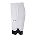Nike Boy's Icon Basketball Shorts, Boy's Athletic Shorts with Side Pockets, White/Black/Black, M