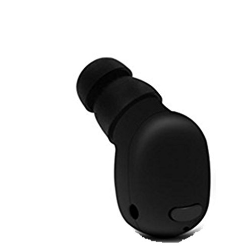 DZT1968 1pc Mini Wireless Bluetooth Headset Stereo In-ear Headphone For Samsung iPhone 20X15mm (Black)