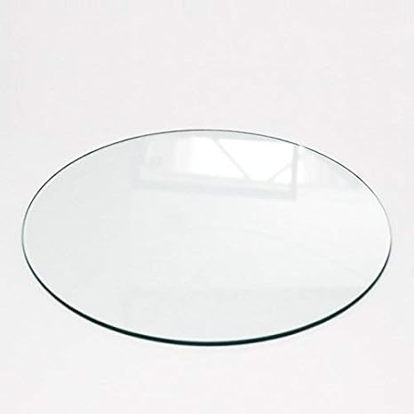 Veggi Möbel Tischplatte aus gehärtetem Glasplatte rund 70 cm x 8mm