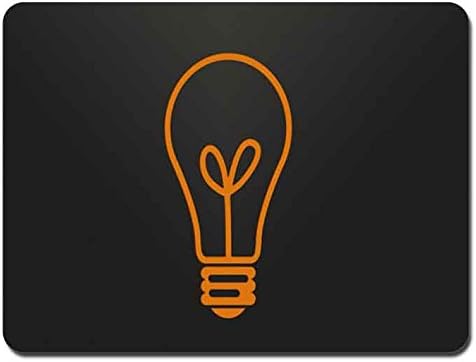 Light Bulb background Pattern Soft Silicone Durable Optical Computer Mouse Mat Rectangular Pads RB0072