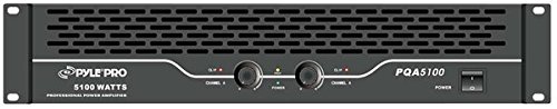 Pyle PQA5100 Rack Mount 19'' Power Amplifier, 5100 Watt, SpeakON, Speaker Terminal Binding Post Banana Plugs, 1/4'' and RCA Connectors