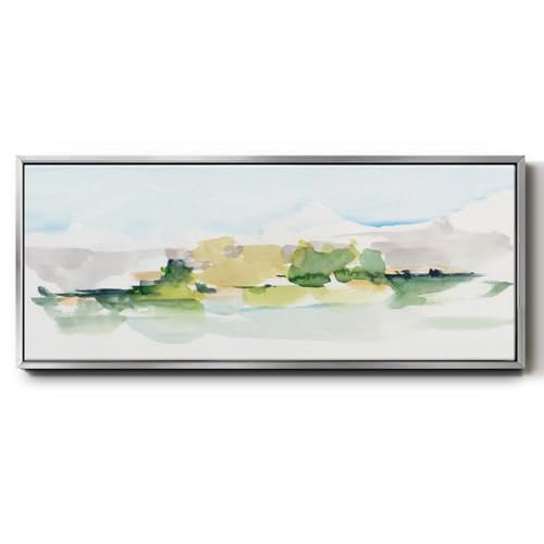 Renditions Gallery Abstract Watercolor Wall Art Tangerine Sunset Views Floater…