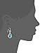 Barse Silhouette Sterling Silver Turquoise-Drop Earrings
