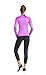 Women Quarter Zip Pullover Athletic Activewear with Thumb Holes Long Sleeve Running Top Purple XS