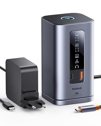 Baseus Spacemate 11 in 1 Docking Station mit Netzteil 3 Monitore
