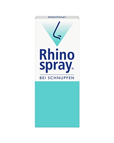 Rhinospray bei Schnupfen, Nasenspray, 12 ml, mit dem Wirkstoff Tramazolin, bei Schnupfen, geschwollener Nasenschleimhaut und Nasennebenhöhlenentzündung