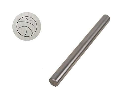 5 MM Steel Basketball Sports Athletic Whimsical WM14 Shape Stamp Tool for Stamping and Marking Jewelry and Metals