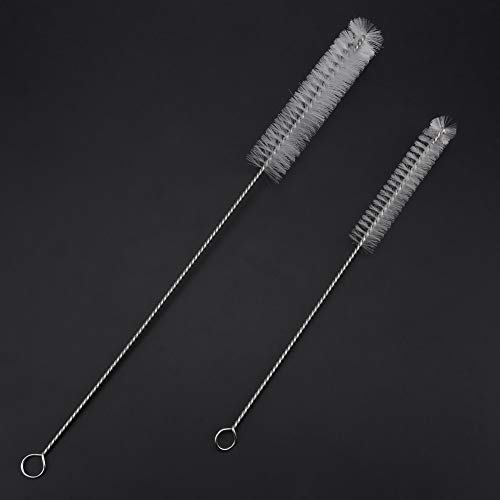 Yesbaby 2Pcs Stainless Steel Washing Brush for Cleaning Aquarium Fish Tank Filter Water Pump Tube