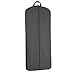 WallyBags Carry On Tri-Fold Travel Garment Bag for Suits and Dresses, Black, 52-inch